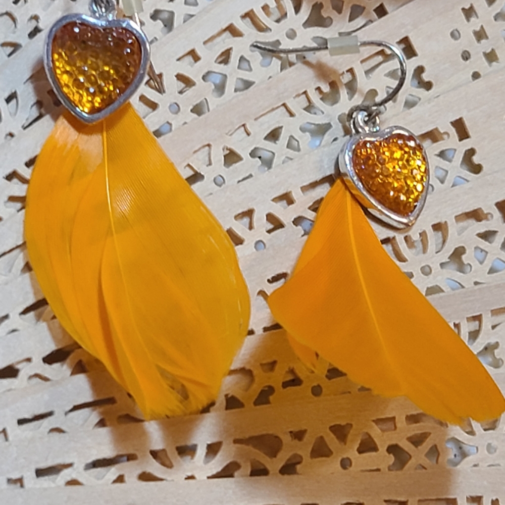 Feather Earrings For Sale